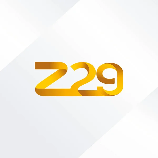 Letra y dígito logo Z29 — Vector de stock