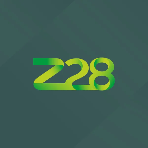 Γράμμα και αριθμός λογότυπο Z28 — Διανυσματικό Αρχείο