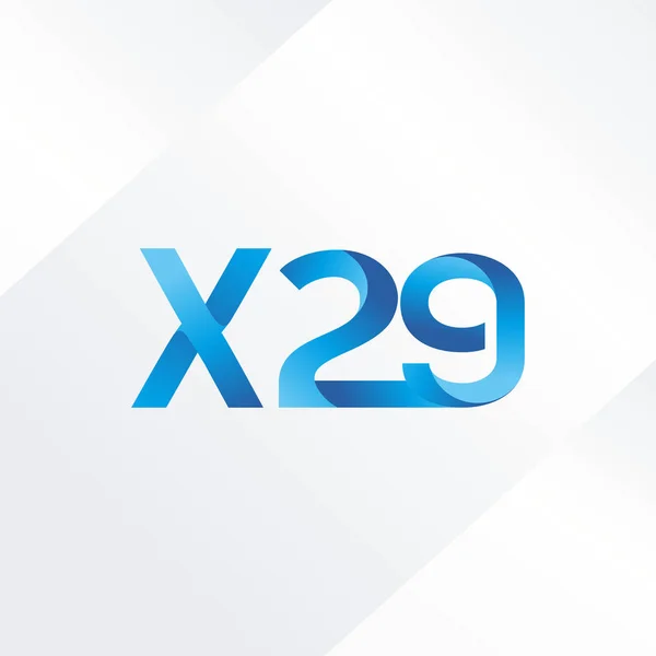 Lettre et chiffre X29 logo — Image vectorielle