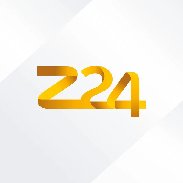 Lettre et chiffre logo Z24 — Image vectorielle