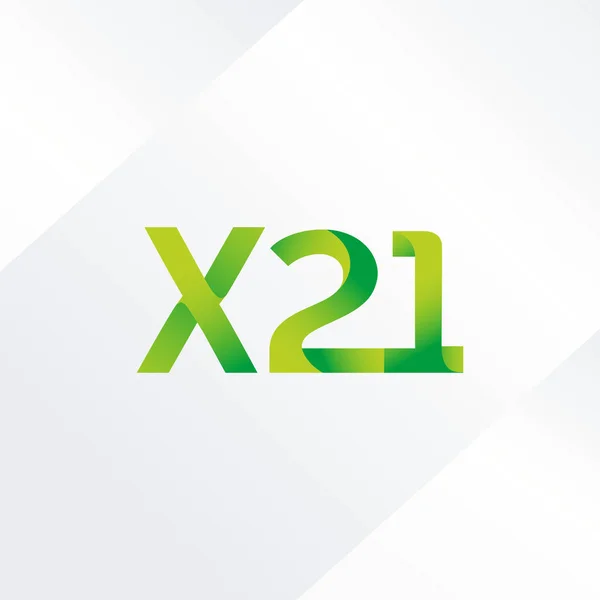 Letra y el logotipo del dígito X21 — Vector de stock