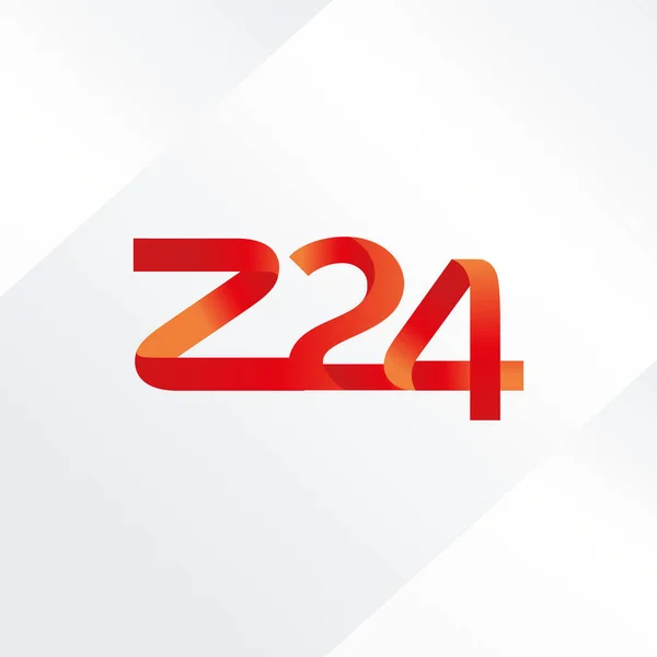 Letra y dígito logo Z24 — Vector de stock