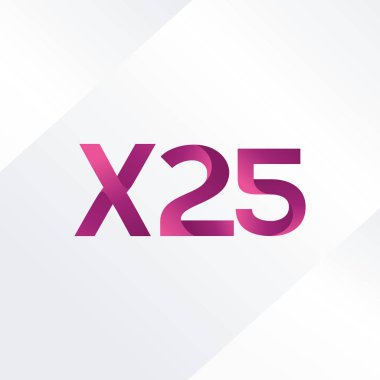 harf ve rakam X25 logosu