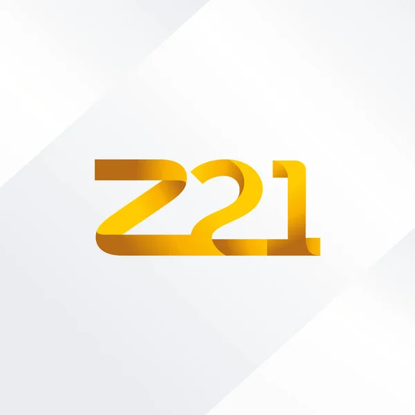 Letra y dígito logo Z21 — Vector de stock