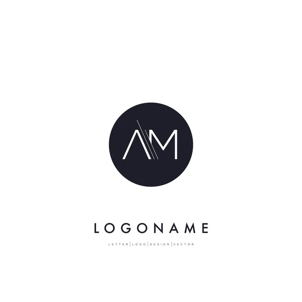 Modèle de logo avec lettres — Image vectorielle