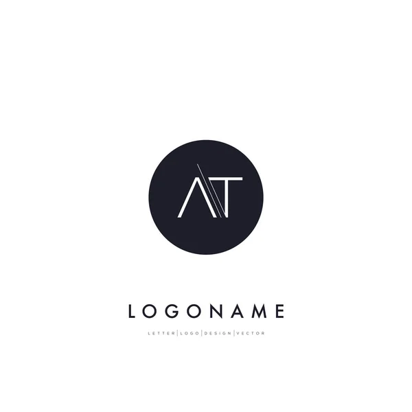 Modèle de logo avec lettres — Image vectorielle