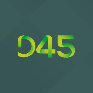Harf ve sayı logosu D45 