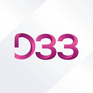 Harf ve sayı logosu D33