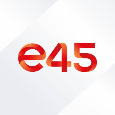 Harf ve sayı logosu E45 