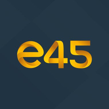 Harf ve sayı logosu E45 