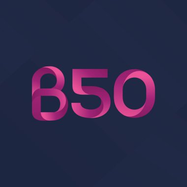 Harf ve sayı logosu B50