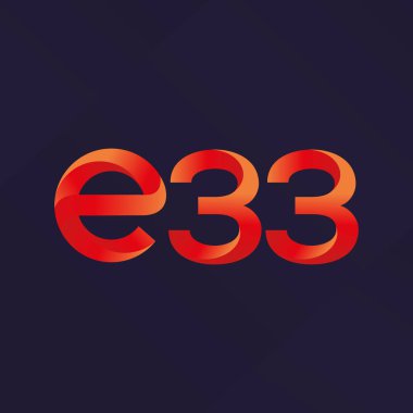 Harf ve sayı logosu E33