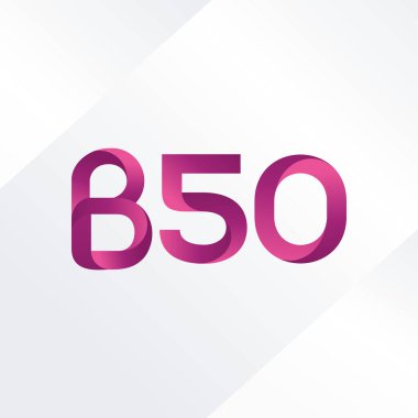 Harf ve sayı logosu B50