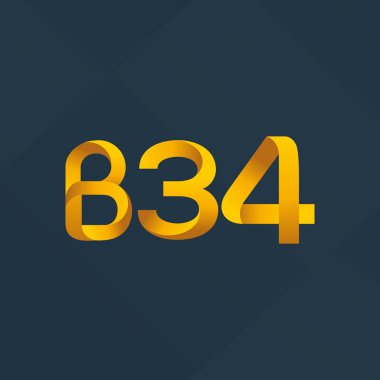 Harf ve sayı logosu B34