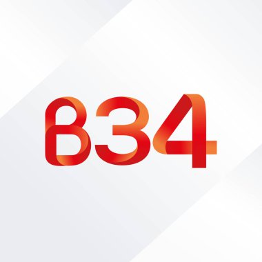 Harf ve sayı logosu B34