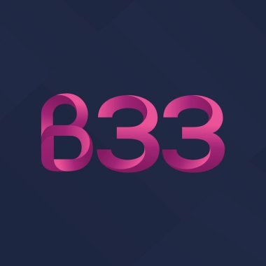 Harf ve sayı logosu B33