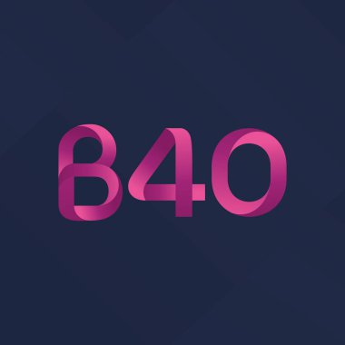 Harf ve sayı logosu B40