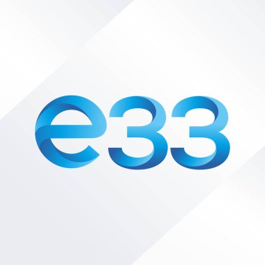 Harf ve sayı logosu E33