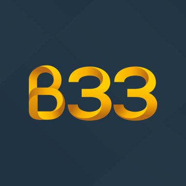 Harf ve sayı logosu B33