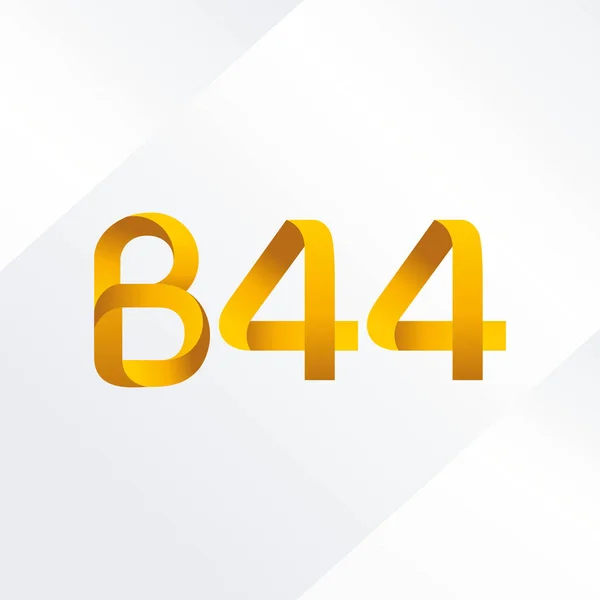 Harf ve sayı logosu B44 — Stok Vektör