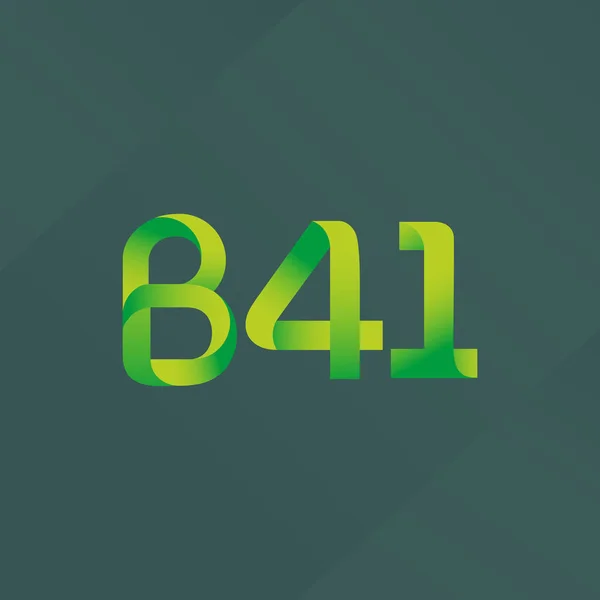 Litery i liczby logo B41 — Wektor stockowy