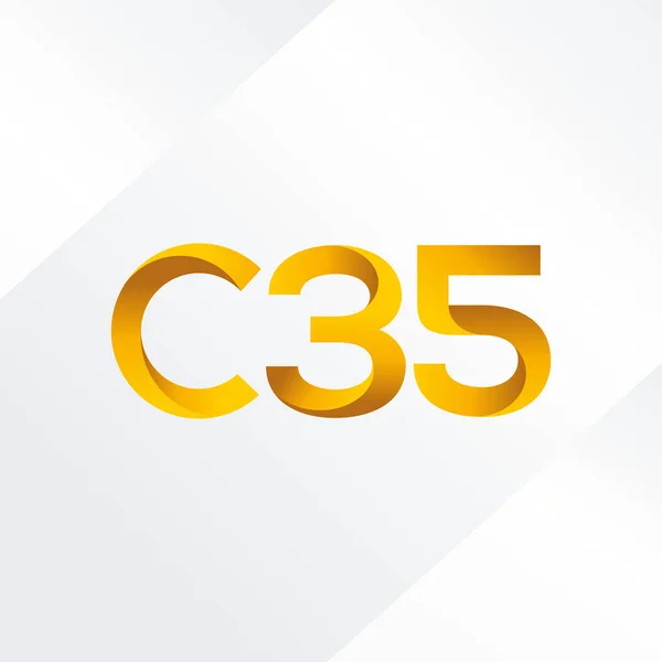 Joint letter logo C35 — Stock Vector