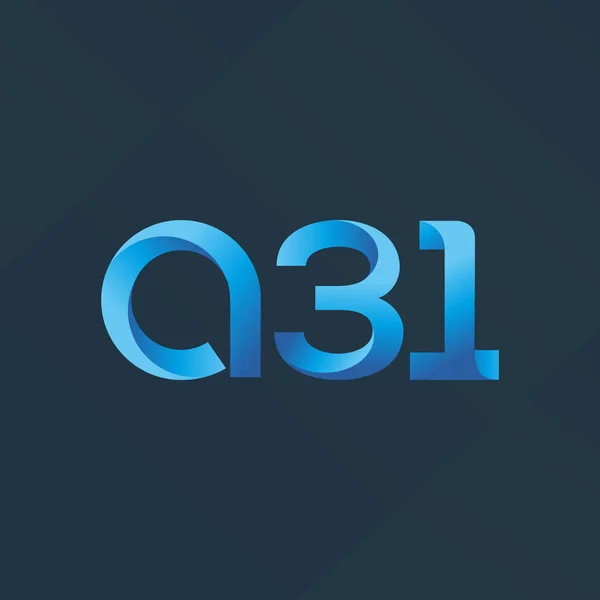 Betű és szám logó A31 — Stock Vector