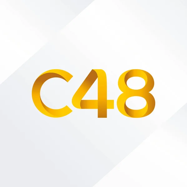 Joint letter logo C48 — Stock Vector