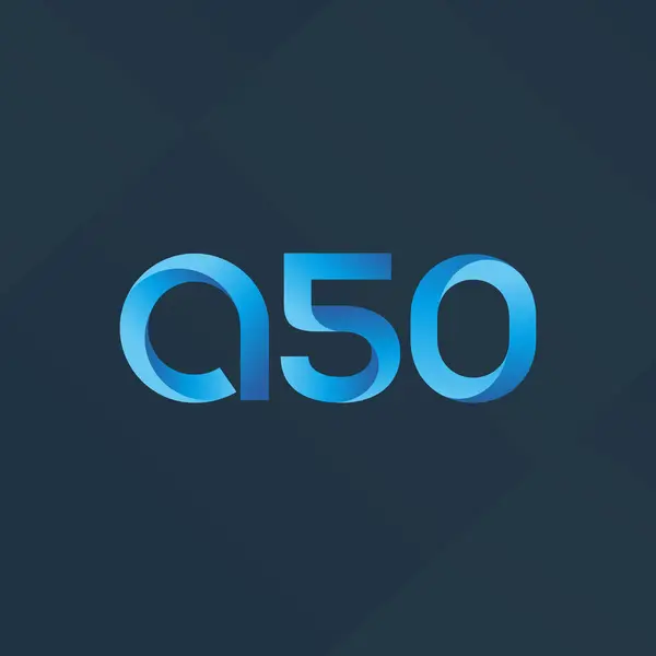 Betű és szám logó A50 — Stock Vector
