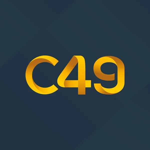 Společný dopis logo C49 — Stockový vektor