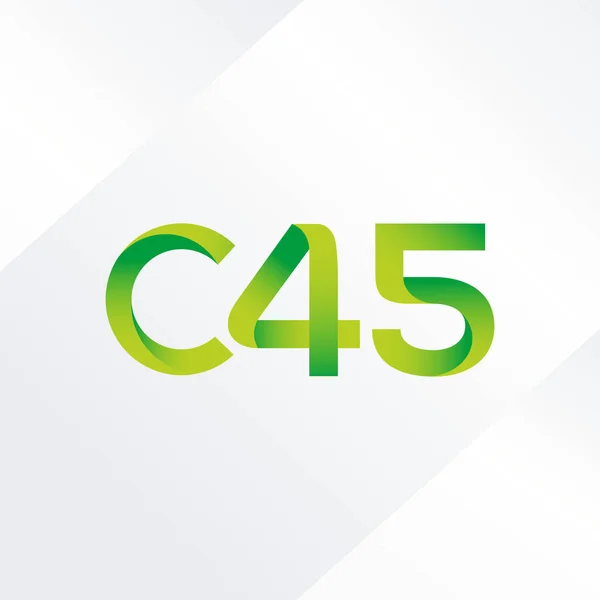Joint letter logo C45 — Stock Vector