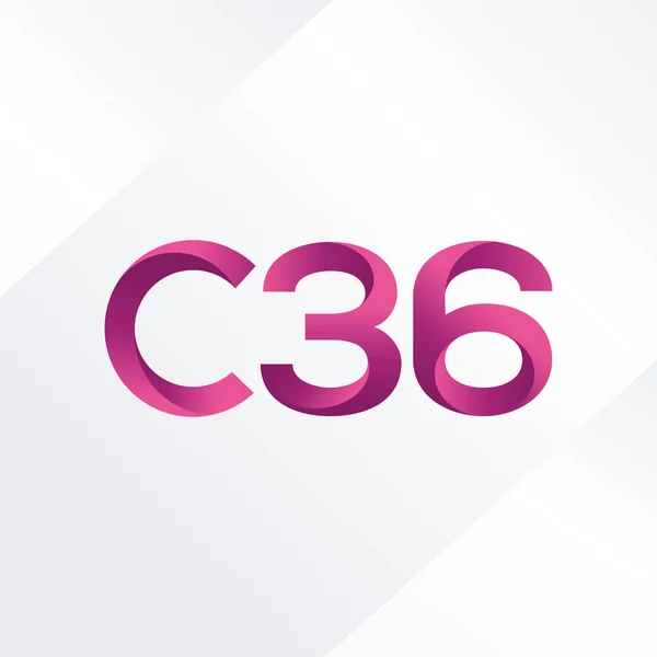 Joint letter logo C36 — Stock Vector