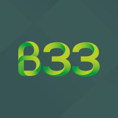 Harf ve sayı logosu B33
