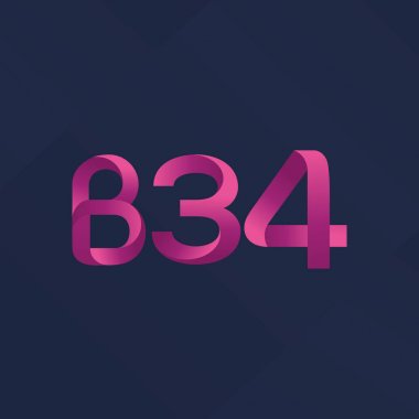 Harf ve sayı logosu B34