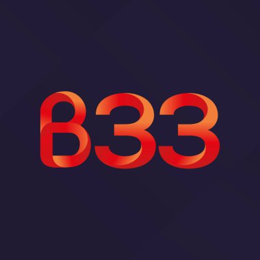 Harf ve sayı logosu B33