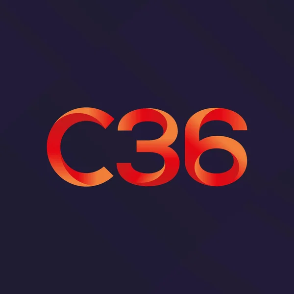 Joint letter logo C36 — Stock Vector