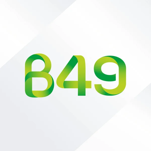 Litery i liczby logo B49 — Wektor stockowy