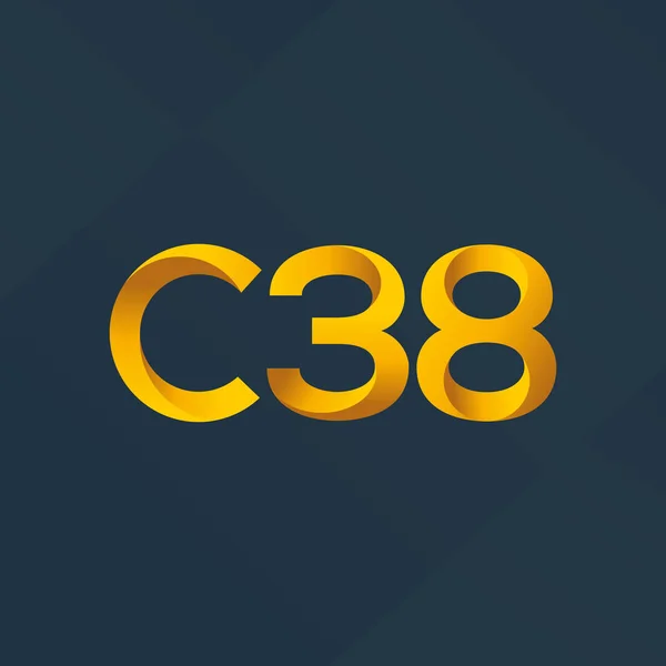 Joint letter logo C38 — Stock Vector