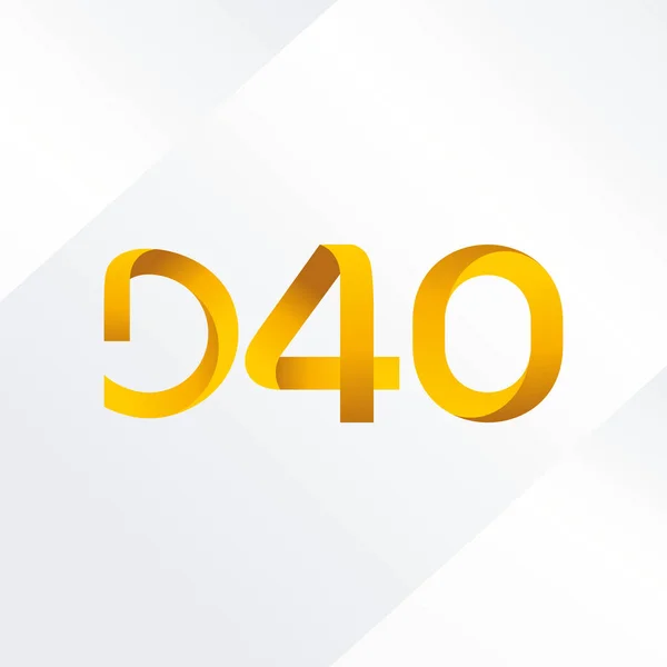 字母和数字标识 D40 — 图库矢量图片