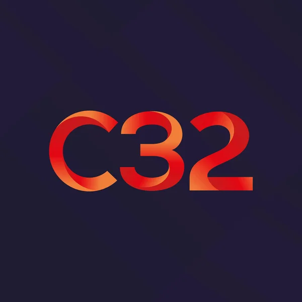 Joint letter logo C32 — Stock Vector