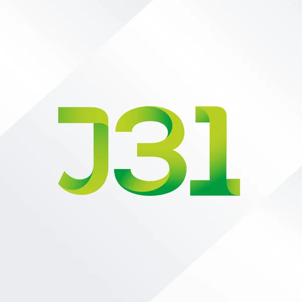 Litery i liczby logo J31 — Wektor stockowy