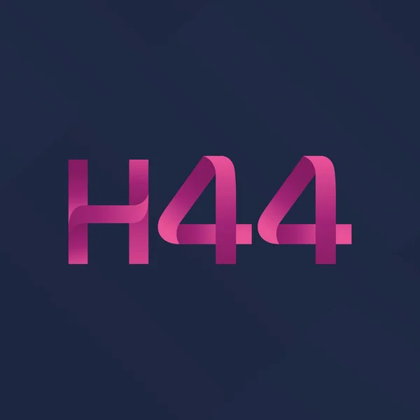 Logotipo da carta comum H44 —  Vetores de Stock