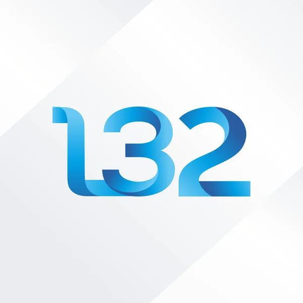 Betű és szám logó L32 — Stock Vector