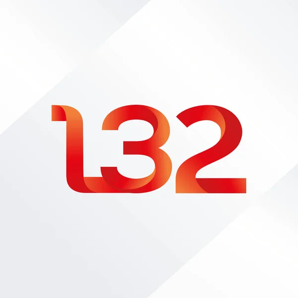 문자와 숫자 로고 L32 — 스톡 벡터
