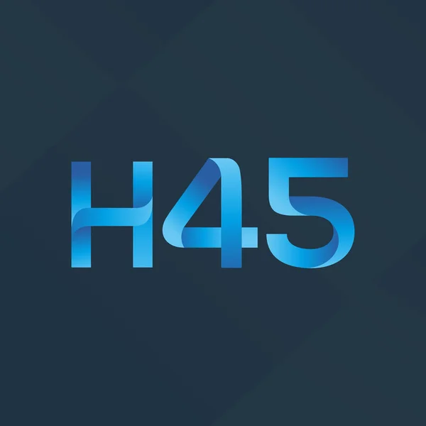 Логотип H45 — стоковый вектор