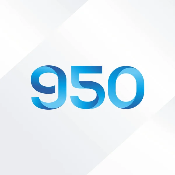 Brief en nummer logo G50 — Stockvector