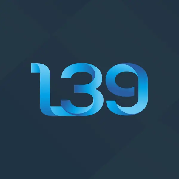 Logotipo de letra y número L39 — Vector de stock