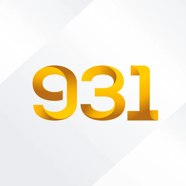 Antal logotyp 931 — Stock vektor