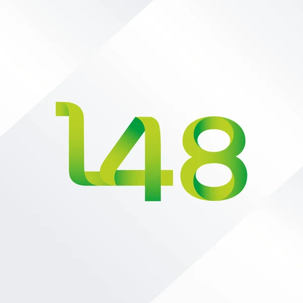 Lettera e numero logo L48 — Vettoriale Stock