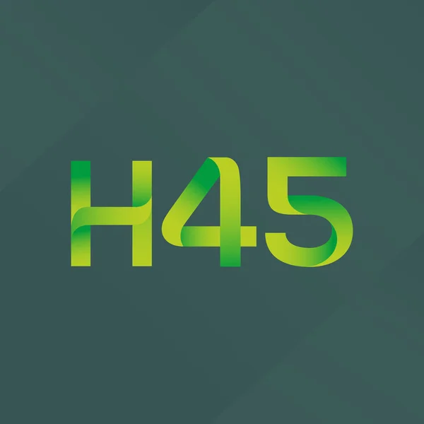 Logotipo da carta comum H45 —  Vetores de Stock